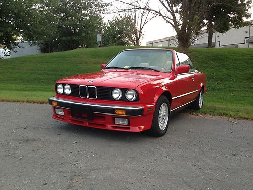 1987 bmw 325i very low miles 5spd red a real survivor