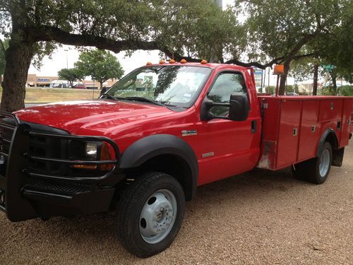 2006 ford f550 power stroke diesel 4x4 pto utility bed low reserve!!!!