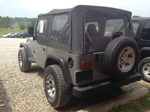 01 jeep wrangler sport 4wd ac cruise 6 cyl