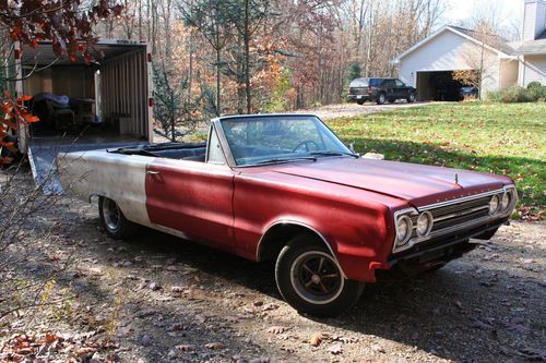 1967 plymouth satellite conv't factory 383 4bbl 4-speed