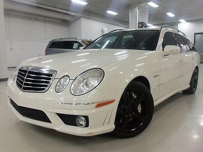 Ultra rare e63 wagon!  navigation, amg, heated seats, white/black, 310-925-7461