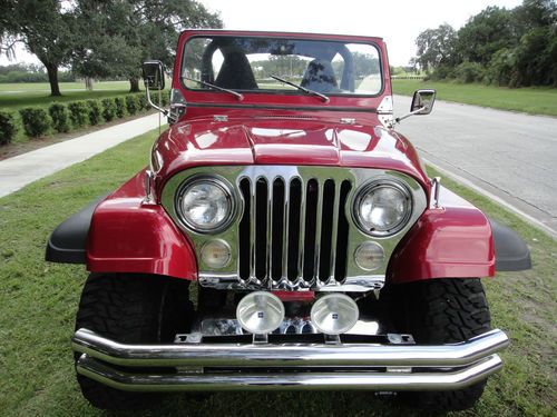 1979 jeep cj-5 florida beauty lifted 327 corvette engine full fiberglass no rust