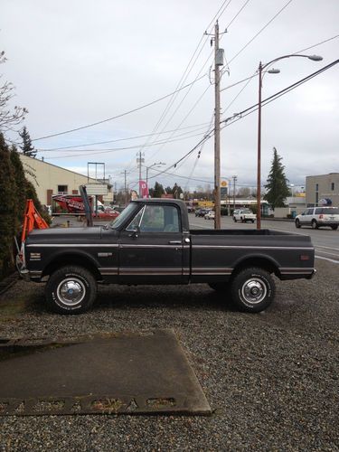 1972 chevrolet swb 4x4 cheyenne super chevy truck 1/2 ton k10 automatic