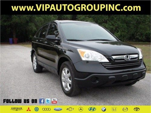 2008 honda cr-v black exterior, leather interior, low miles clean fl suv