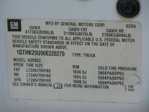GMC SIERRA 2500HD EXT. CAB LONG BED 6.0 AUTO 4X4 92K ORIGINAL MILES CLEAN!!!!!!, US $12,990.00, image 12