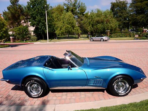 PRISTINE CALIFORNIA 1971 CORVETTE CONVERTIBLE / FULLY RESTORED / AIR 4 SPEED, US $34,900.00, image 4