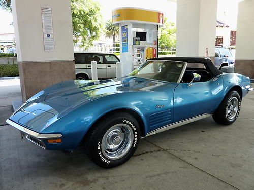 PRISTINE CALIFORNIA 1971 CORVETTE CONVERTIBLE / FULLY RESTORED / AIR 4 SPEED, US $34,900.00, image 15