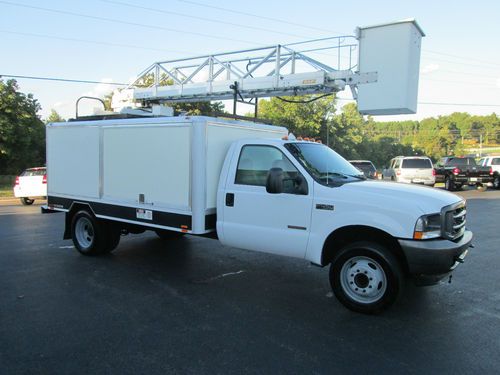 2004 ford f-450 bucket truck man lift service truck boom tuck