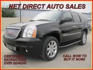 09 gmc yukon denali navigation dvd side steps 60k miles net direct auto texas