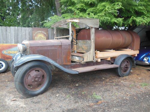 Rare 1932 ford bb c cab fuel oil tanker truck roadster pickup cowl hot rod rat