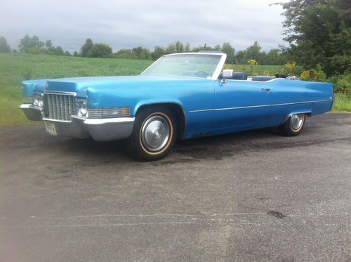 1970 cadillac deville convertible 2 owner great color combo selling n/r!!!!!