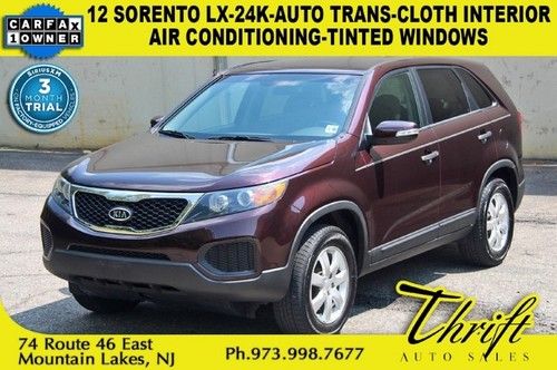 12 sorento lx-24k-automatic trans-cloth interior-air conditioning-tinted windows