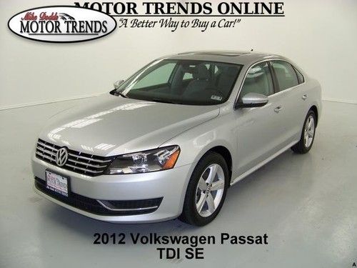 2012 tdi diesel se sunroof leather htd seats media volkswagen passat 42k