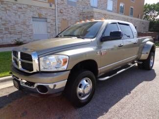 2008 ram 3500 dually 4x4 mega cab slt cummins turbo diesel auto leather nice