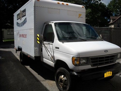 1994  ford e-350  14 foot aluminum box truck runs great    175,000 miles