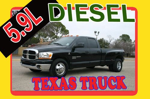 Texas cummins diesel dodge ram 3500 slt crew cab pickup 4-door 5.9l