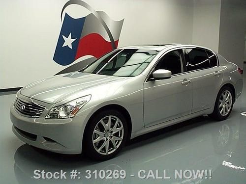 2009 infiniti g37s sedan auto sunroof nav htd seats 66k texas direct auto