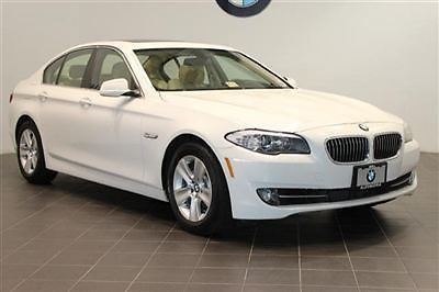 White bmw 528 awd sedan xdrive navigation heated leather seats xenon moonroof