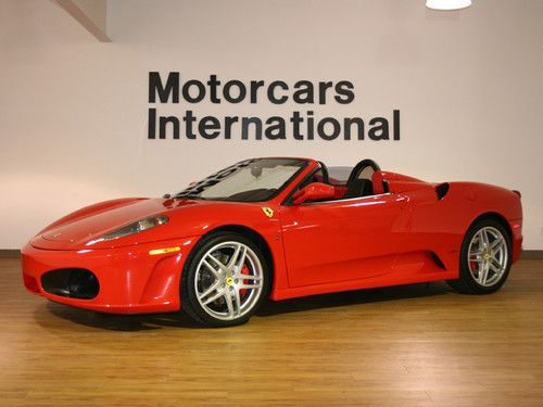 2005 f430 spider f1 in rosso scuderia and lots of carbon fiber with 7,431 miles!
