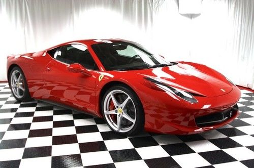 2010 458 italia coupe - red/blk - like new - loaded up - no stories - call now!!