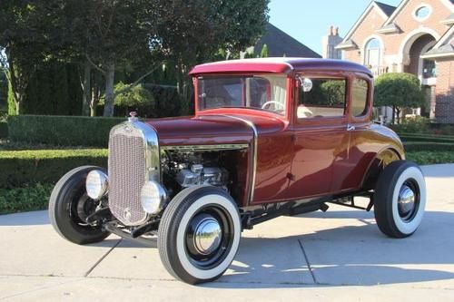 1931 ford street rod 5 window coupe steel top notch