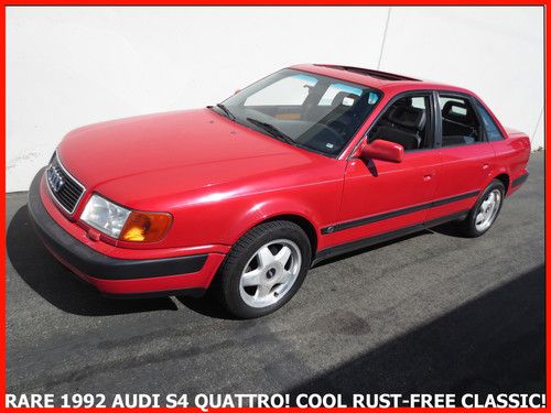 ++rare classic 1st gen. 1992 audi s4 [ur-s4] quattro turbo! rust-free ca. car!++