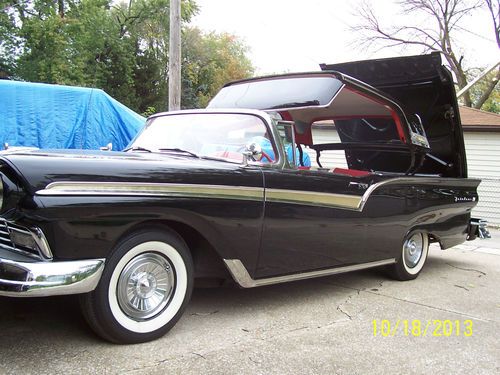 1957 FORD FAIRLANE 500 HARD TOP CONVERTABLE W/ CONTINENTAL KIT, image 2