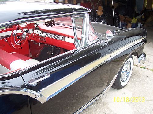 1957 FORD FAIRLANE 500 HARD TOP CONVERTABLE W/ CONTINENTAL KIT, image 7