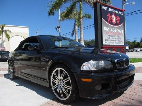 03 jet black m-3 smg convertible -19 in m alloy wheels -parking sensors -low mi