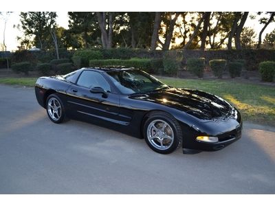 $1 no reserve 99 vette, clean carfax, 1-owner, ca car, 6-speed, low miles
