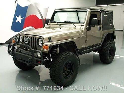 2004 jeep wrangler sport convertible 4x4 lift auto 49k texas direct auto