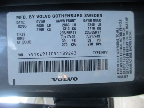 2005 VOLVO XC90 T6 TURBO 6 CYLINDER HARD LOADED ONE OWNER FACTORY NAVIGATION DVD, US $7,900.00, image 14