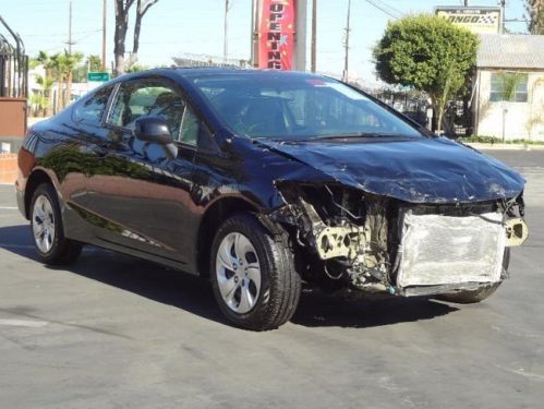 2013 Honda Civic LX Coupe Damaged Clean Title Economical Only 8K Miles Wow L@@K, US $8,950.00, image 2