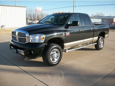 2009 black dodge ram 2500 laramie quad cab 4wd diesel heated leather