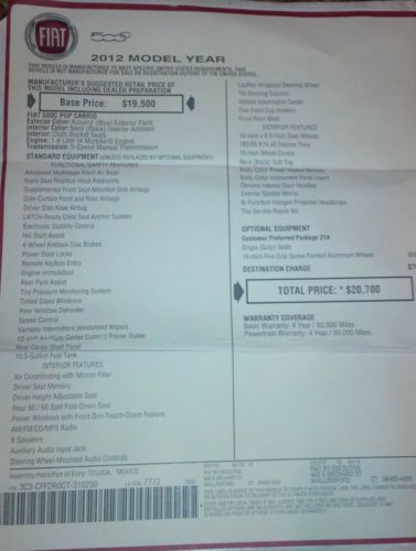 2012 - Fiat 500C Pop Cabrio - 6600 miles - Blue Convertible GREAT Condition 500, US $16,450.00, image 15