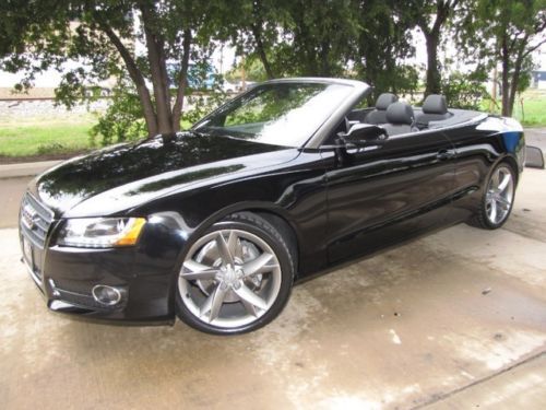 2011  audi a5 cabriolet 2.0t premium plus  low miles loaded