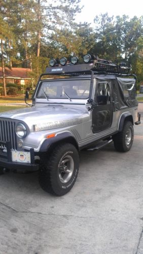 1985 jeep cj-8 scrambler - 6 cyl 4 spd -  - a/c yakima warrior rack