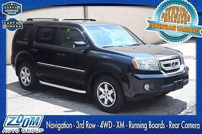 10 honda pilot touring navigation 3rd row running boards rear camera w/warranty