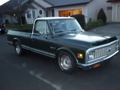 1971 chevy truck short bed fleetside c10 custom deluxe