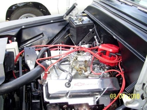 Flat black 1957 Chevy Pickup, Stepside, image 2