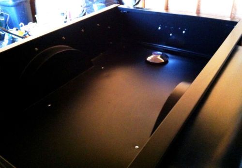 Flat black 1957 Chevy Pickup, Stepside, image 4