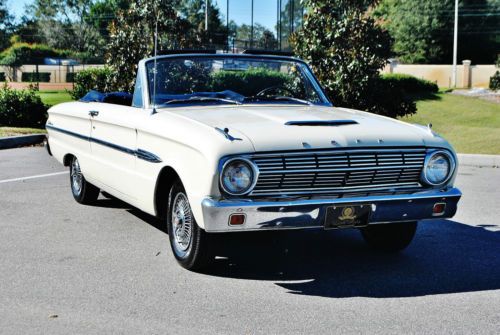 Sweet deal 6 cly 1963 ford falcon convertible automatic 32000 miles no reserve.
