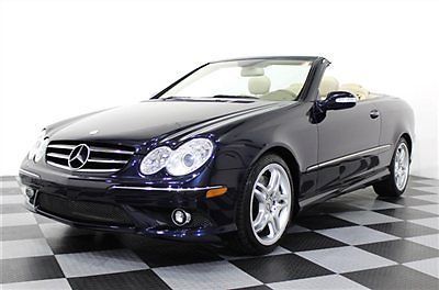 Clk550 v8 navigation 08 35k miles convertible xenons hk logic 7 ipod sirius