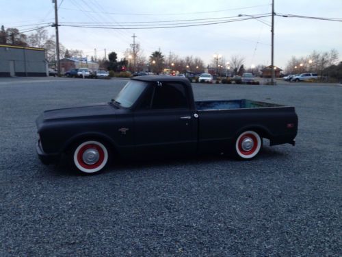 1967 Chevy C10 short bed fleet side truck California rat rod shop truck, image 6