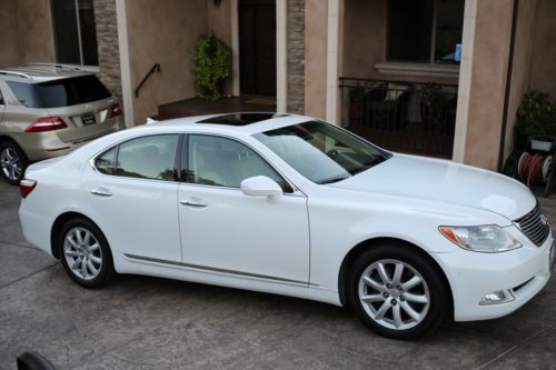 2007 lexus ls 460 starfire pearl white, low miles, fully loaded, very clean