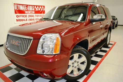 2008 gmc yukon slt sunroof heated leather bose chrome package 20&#039; rims pristine!