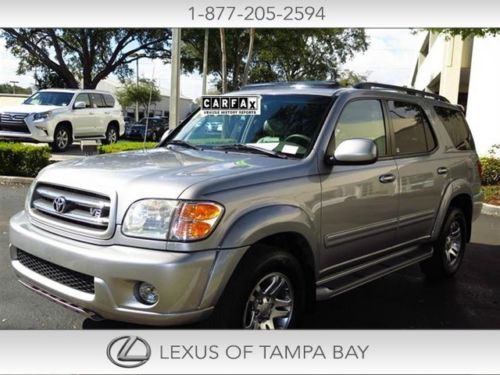 Toyota sequoia 110k mi clean carfax leather sunroof v8 third row