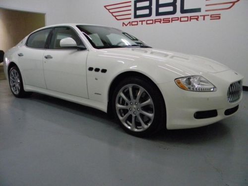 2010 maserati quattroporte s white w/ cuoio leather interior, and only 21k miles