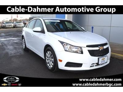 2011 chevrolet cruze lt white low miles 4dr 1.4l 4 cyl auto