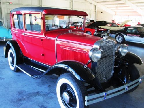 1930 red &amp; black ford model a